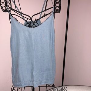 Chambray tank top